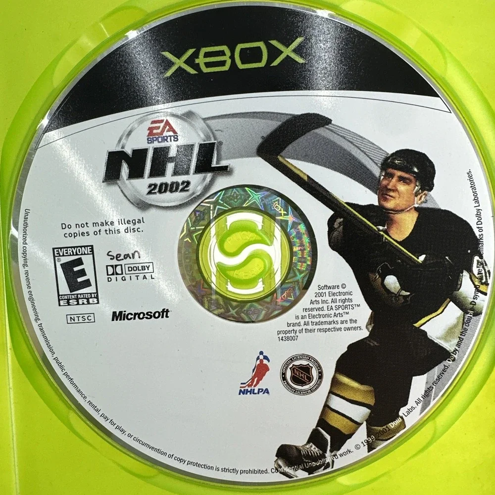 DISC ONLY- NHL 2002 MICROSOFT ORIGINAL XBOX HOCKEY GAME